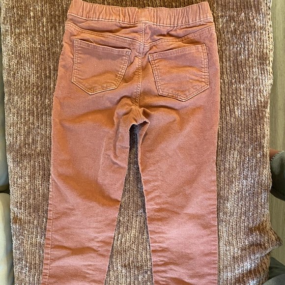 H&M Corduroy Pink Pants with Elastic Waist US 7 - Picture 3 of 3
